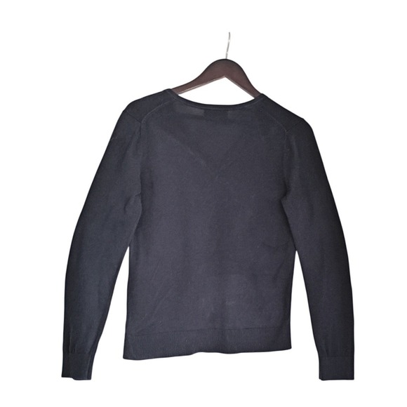 Banana Republic Forever Sweater Navy Blue V Neck Long Sleeve Knit Size S - Picture 2 of 7
